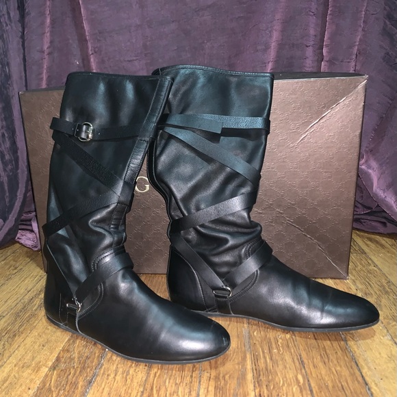 Gucci “Mayfair,” Boots, Nero (Peter Pan Style) Boots, Sz 39 1/2, EEUC - Picture 10 of 11